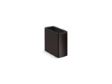 Kohler® 31313-BST Trash Can, 12 L Capacity, 13-7/16 in L, Stainless Steel/Plastic, Black