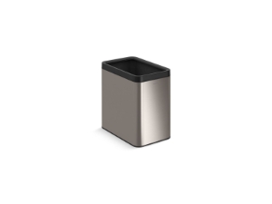 Kohler® 31314-ST Dual-compartment Trash Can, 25 L Capacity, 9-7/8 in L, Stainless Steel/Plastic