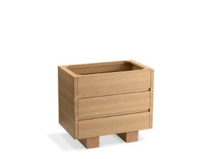 Kohler® 32298-STT Landshapes by Daniel Arsham Vanity Cabinet, 33-1/2 in OAH x 37 in OAW, Undermount, Stratified Oak Cabinet