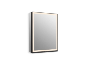 Kohler® 33690-R-NA Collage® 24 in x 32 in Lighted Framed Medicine Cabinet, Right-Hinged