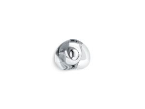 Kohler® 34748-0L Cabinet Knob, Oval Shape, Metal/Glass, Clear
