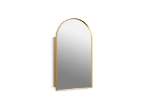 Kohler® 36540-BGL Verdera® 20 in x 34 in Arched Framed Medicine Cabinet, Left-Hinged, Moderne Brushed Gold