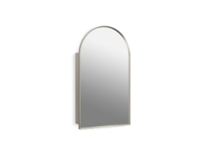 Kohler® 36540-BNL Verdera® 20 in x 34 in Arched Framed Medicine Cabinet, Left-Hinged, Brushed Nickel