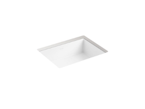 Kohler® 37626-0 Verticyl® 16-1/2 in Rectangular Undermount Bathroom Sink, White