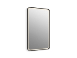 Kohler® 38023-DLM-BLL Essential Ultrabright 22" X 34" Rectangular Lighted Framed Mirror, Matte Black