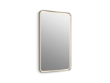 Kohler® 38023-DLM-BNL Essential Ultrabright 22" X 34" Rectangular Lighted Framed Mirror, Brushed Nickel