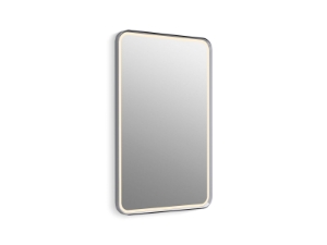 Kohler® 38023-DLM-CPL Essential Ultrabright 22" X 34" Rectangular Lighted Framed Mirror, Polished Chrome