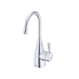 Insinkerator® 45385AJ-ISE Transitional 1010 Showroom Instant Hot Water Faucet, 360 deg Swivel Spout, Arctic Steel