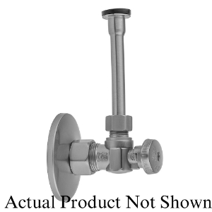 Jaclo® 621-8-72-PN Quarter Turn Angle Pattern Toilet Supply Kit, 3 Pieces, Polished Nickel