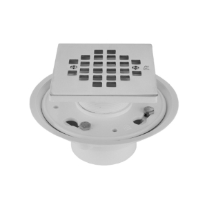 Jaclo® 86564-sn Square Shower Drain, 2 or 3 in, PVC Drain