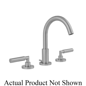 Jaclo® 8880-T459-0.5-PCH Uptown Contempo Classic/Traditional Widespread Bathroom Sink Faucet With Round Escutcheon, 0.5 gpm Flow Rate, 5-1/8 in H Spout, Polished Chrome, 2 Handles, Pop-Up Drain