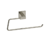 RIOBEL KS7BN Kubik Towel Ring Double Wall Mount, Brushed Nickel