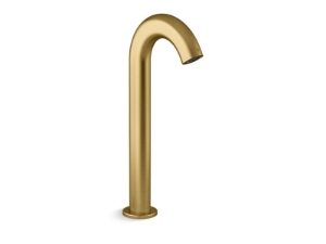 Kohler® 103B86-SANA-2MB Oblo™ Tall AC Powered Faucet, 0.5 gpm Flow Rate, 11-7/16 in H Spout, 1 Faucet Hole, Vibrant® Brushed Moderne Brass, Touchless Function