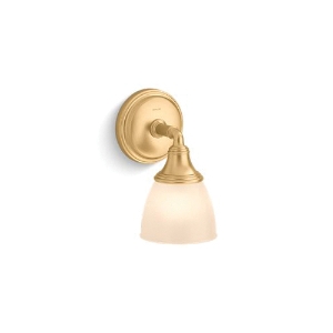 Kohler® 10570-2GL 10570 Devonshire® Light Sconce, Incandescent Lamp, Brushed Moderne Brass Housing, (1) Lamp