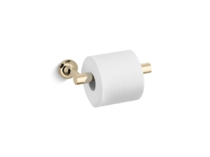 Kohler® 14377-AF Purist® Pivoting Paper Holder, 1 Roll Capacity, 1/8 in H, Metal, Vibrant® French Gold