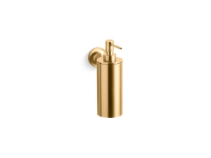 Kohler® 14380-2MB Purist® Soap/Lotion Dispenser, Metal, Vibrant® Brushed Moderne Brass