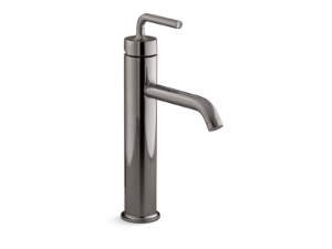 Kohler® 14404-4A-TT Purist® Tall Single Handle Bathroom Sink Faucet, 1.2 gpm Flow Rate, 6-1/2 in H Spout, 1 Handle, Touch-Activated Drain, 1 Faucet Hole, Vibrant® Titanium