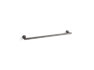 Kohler® 14436-TT Purist® Wall Mount Towel Bar, 24 in L Bar, 1-7/8 in OAH x 3-1/4 in OAD, Metal, Vibrant® Titanium