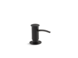 Kohler® 1895-7 Contemporary Soap Dispenser, Black, 3-7/16 in OAL, Solid Brass