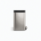 Kohler® 20942-BST Pantry Compact Step Can, 8 gal Capacity, 16-13/16 in L, Stainless Steel, Black