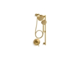 Kohler® 22181-G-2MB Purist® Showering Kit, 1.75 gpm Flow Rate, Vibrant® Brushed Moderne Brass