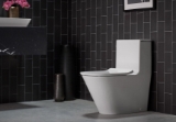 Kohler® 22378-HB1 1-Piece Toilet, Brazn®, Compact Elongated Bowl, 12 in Rough-In, 0.8/1.28 gpf, Honed Black