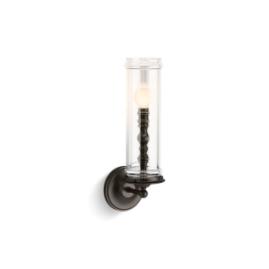 Kohler® 22545-SC01-BZL Damask® Sconce, (1) Type G/T Lamp, 120 V, Oil-Rubbed Bronze Housing