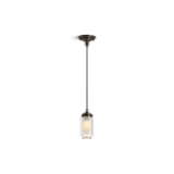 Kohler® 22653-PE01-BZL Artifacts® Pendant Fixture, (1) Type B/Edison Lamp, 40 W Fixture, 120 V, Oil-Rubbed Bronze Housing