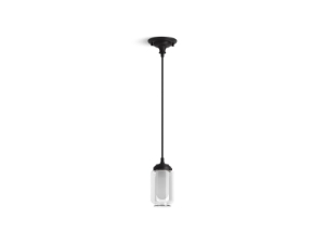 Kohler® 22653-PE01-BLL 22653-PE01 Mini Pendant, (1), 120 V, Matte Black Housing