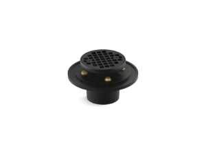 Kohler® 22671-BL ClearFlo™ Full-Assembly Shower Drain, Brass Drain, Matte Black