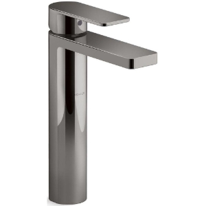 Kohler® 23475-4K-TT Parallel® Tall Sink Faucet, 1 gpm Flow Rate, 2 Handles, Pop-Up Drain, Vibrant® Titanium
