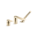 Kohler® 23488-4-AF Parallel® Faucet, 8 gpm Flow Rate, Vibrant® French Gold