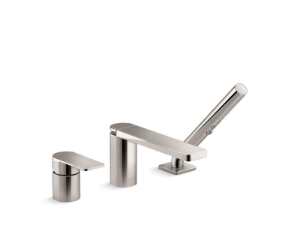 Kohler® 23488-4-SN Parallel® Faucet, 8 gpm Flow Rate, Vibrant® Polished Nickel