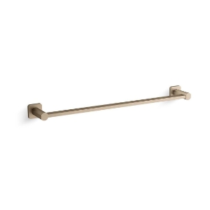 Kohler® 23525-BV Parallel® Towel Bar, 24 in L Bar, 3-5/8 in OAH x 26 in OAD, Zinc/Stainless Steel, Vibrant® Brushed Bronze
