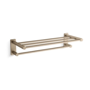 Kohler® 23530-BV Parallel® Hotelier, 26-1/16 in L x 10-3/16 in W x 5-15/16 in H, 4 Bars, Vibrant® Brushed Bronze