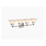 Kohler® 23689-BA04-SNL Memoirs® Sconce, (4) Type G Lamp, 120 V, Vibrant® Polished Nickel Housing