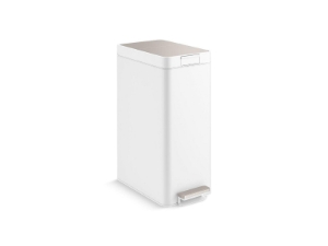 Kohler® 23826-ST Slim Step Trash Can, 13 gal Capacity, 18-13/16 in L, Stainless Steel
