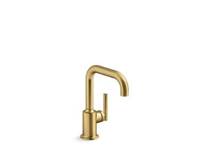 Kohler® 24077-2MB Purist® Faucet, 1.5 gpm, Vibrant® Brushed Moderne Brass, 1 Handle