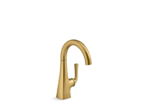 Kohler® 24134-2MB Graze® Faucet, 1.5 gpm Flow Rate, Vibrant® Brushed Moderne Brass, 1 Handle