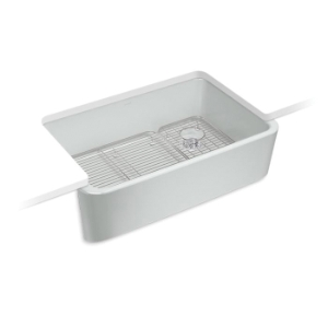 Kohler® 24268-95 Ironridge™ Farmhouse Kitchen Sink, Ice Gray™, 30-13/16 in L x 19-11/16 in W x 9 in D Bowl, 34 in L x 22 in W x 10-1/16 in H, Cast Iron