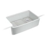 Kohler® 24268-95 Ironridge™ Farmhouse Kitchen Sink, Ice Gray™, 30-13/16 in L x 19-11/16 in W x 9 in D Bowl, 34 in L x 22 in W x 10-1/16 in H, Cast Iron