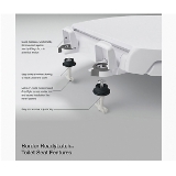 Kohler® 24494-A-0 Transitional Toilet Seat, Border™, Round Bowl, Contoured/Round Closed Front, Plastic, White, Slow Close Hinge
