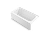 Kohler® 25830-LA-0 Avec™ Bathtub, Soaker, 60 in L x 30 in W, Left Drain, White