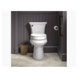 Kohler® 25876-0 Toilet Seat, Hyten™, Contoured/Round Closed Front, Plastic, White, Slow Close Hinge