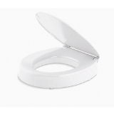 Kohler® 25876-0 Toilet Seat, Hyten™, Contoured/Round Closed Front, Plastic, White, Slow Close Hinge