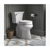 Kohler® 25876-0 Toilet Seat, Hyten™, Contoured/Round Closed Front, Plastic, White, Slow Close Hinge