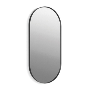 Kohler® 26051-BLL K-26051 Essential Decorative Mirror, Capsule Shape, 20-1/16 in L x 40-1/16 in W, Matte Black