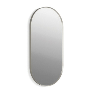 Kohler® 26051-BNL K-26051 Essential Decorative Mirror, Capsule Shape, 20-1/16 in L x 40-1/16 in W, Brushed Nickel