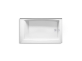 Kohler® 26107-RA-0 Entity® Bathtub, 60 in L x 36 in W, Right Drain, White