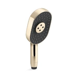 Kohler® 26284-G-AF Statement® Multi-Function Hand Shower, 1.75 gpm Flow Rate, 3 Sprays, 3-5/8 in Head, 1/2 in Connection, Vibrant® French Gold